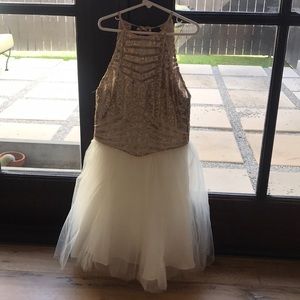 Gold sequined Nordstrom dress!